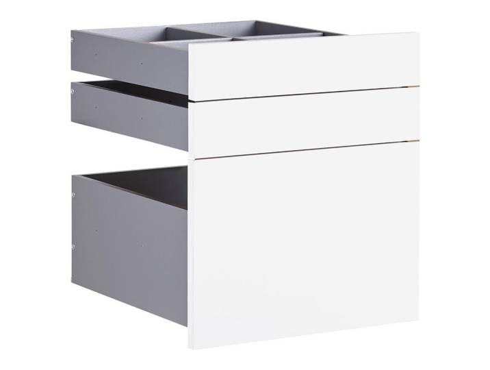 Hom`in Schubladenset, Weiß, 3-teilig, 45.3x50.3x46.8 cm, Schlafzimmer, Kleiderschränke, Schrankzubehör, Schubladen