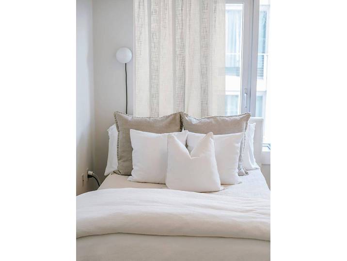 Rideau Softy 140 x 160cm Blanc/Blanc laine