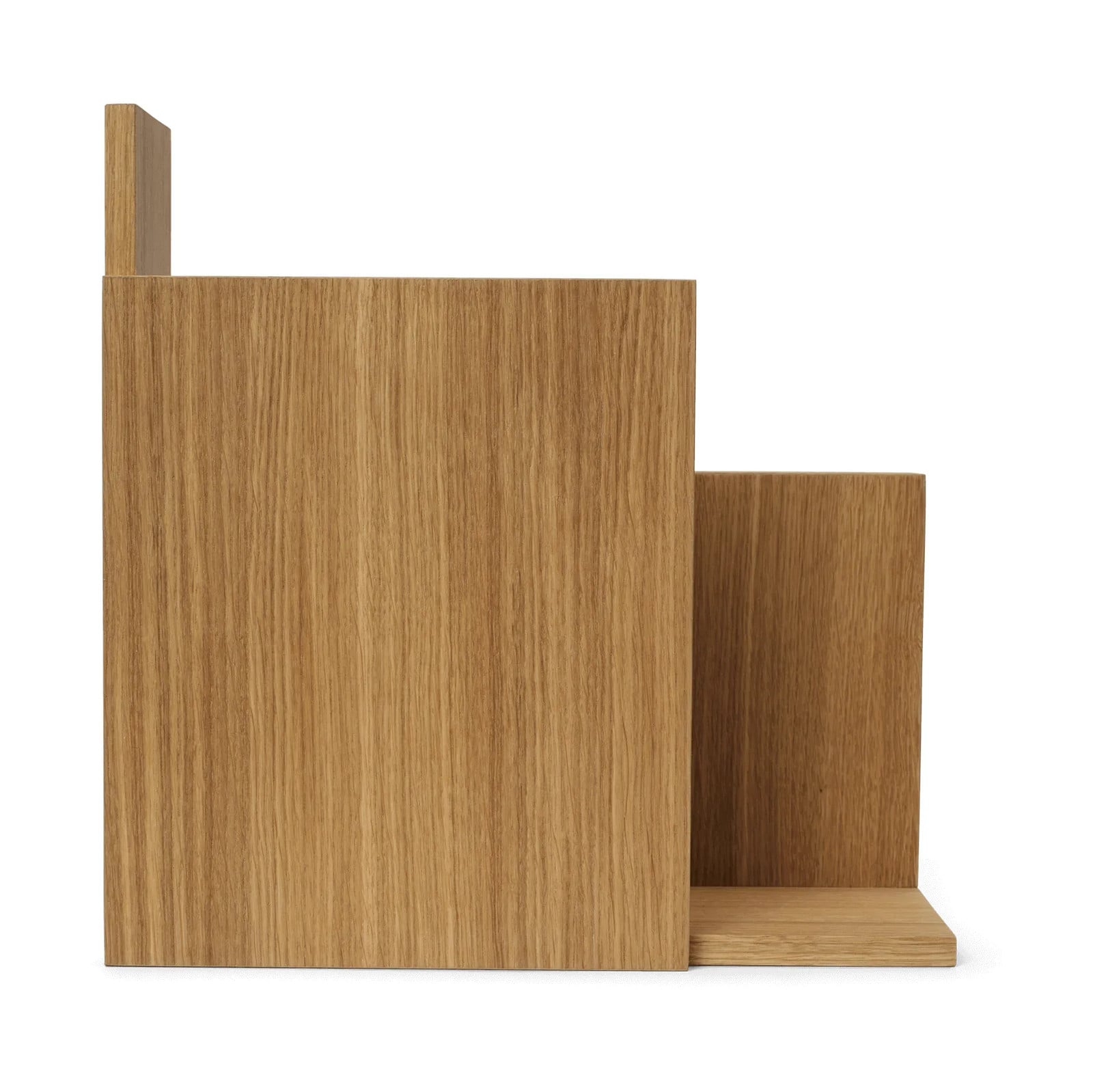 Ferm Living Stagger plank square wandplank in geoliede eikenhout bruin