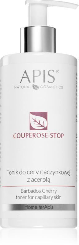 Apis Natural Cosmetics Couperose-Stop Feuchtigkeitstonikum für empfindliche Haut mit der Neigung zum Erröten 300 ml