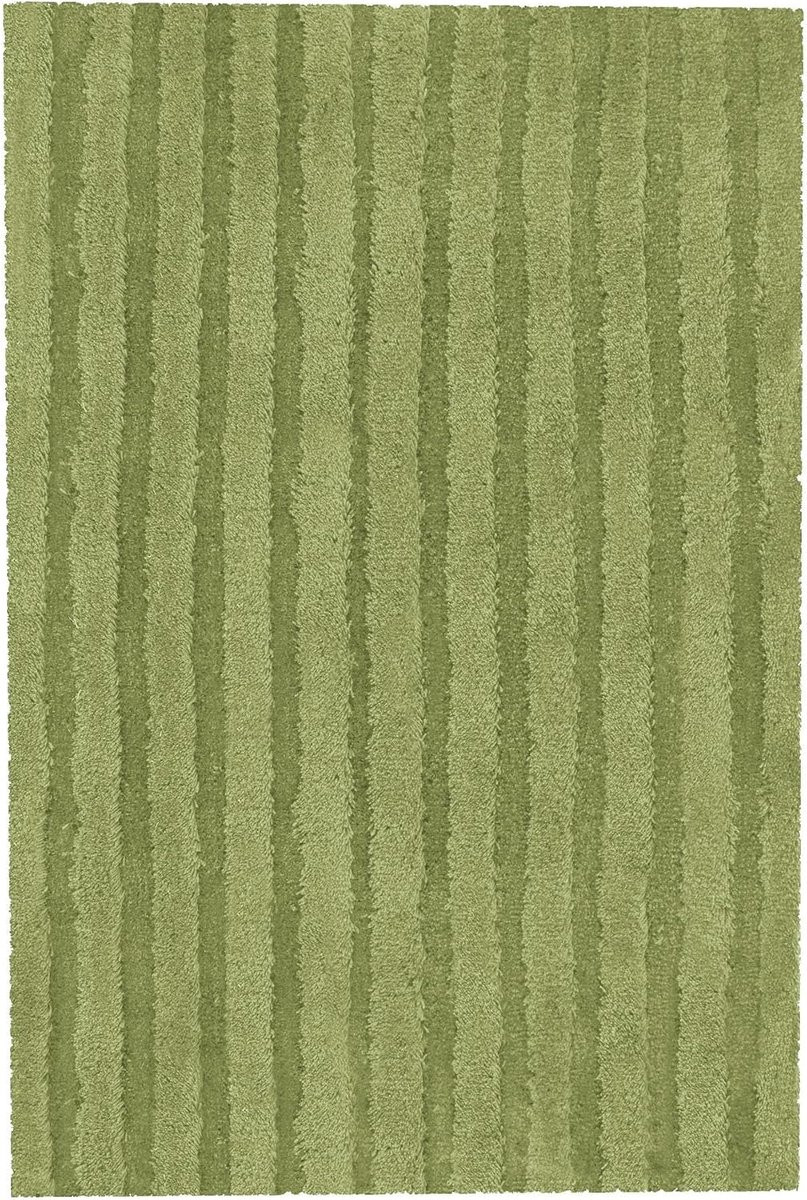 Groene Badmat Cord voor in de badkamer - 70 x 120 cm