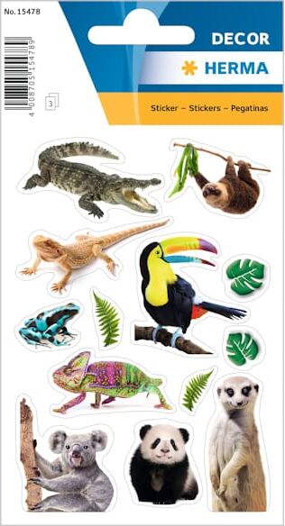 Herma stickers Decor exotic animals (3) 10st