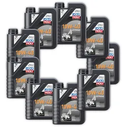 9x Motoröl Motorbike 4T 10W-40 Offroad LIQUI MOLY 3055 1 Liter