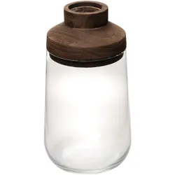 Vase Denali 33 cm - Transparent Rund Glas Lou De Castellane 17.5x32.5 cm