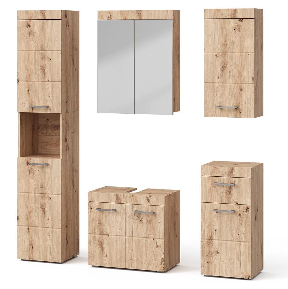 Vicco Luna Badkamermeubel set Eiken Wotan, 5-delig