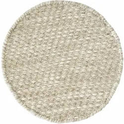 Teppich Asuri aus Wolle und Baumwolle, modern rund, Sand, Ø 250 cm, für Dein Zuhause