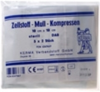KERMA Verbandstoff GmbH ZELLSTOFF MULLKOMPRESSEN 10x10 cm steril 5X2 St 06347667