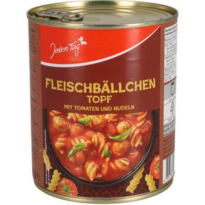 JedenTag Fertiggericht Fleischbällchentopf, mit Tomaten und Nudeln, 800 g