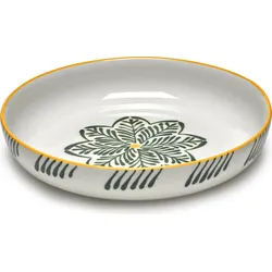 Bazaar tiefe Teller 21 cm, gelb-grün, 4 St.