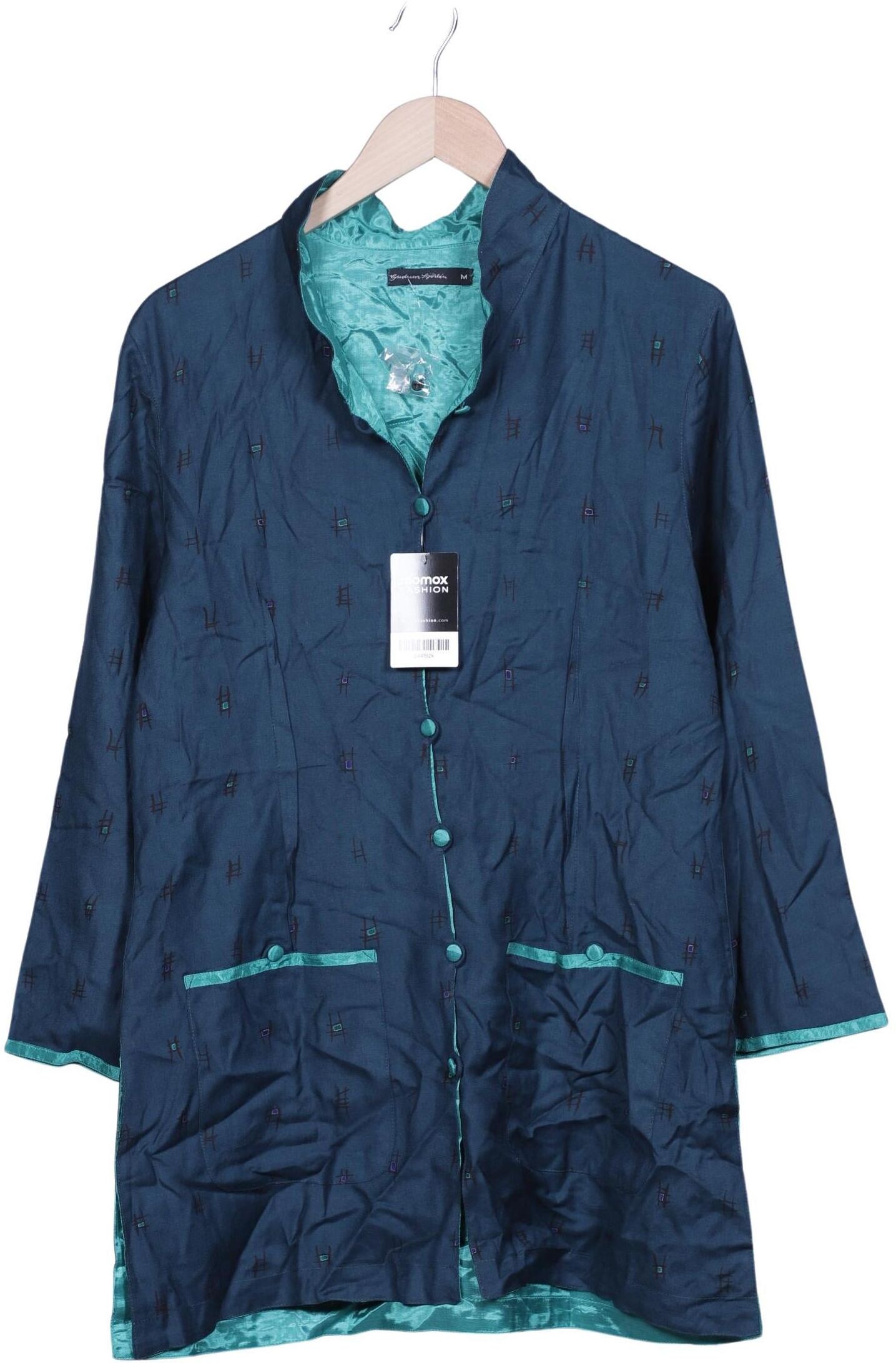 Gudrun Sjödén Damen Jacke, Marineblau, Gr. M, Viskose - Second Hand