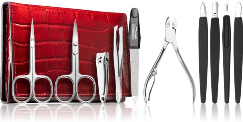 DuKaS Premium Line Solingen 252 kit manucure + étui Burgundy