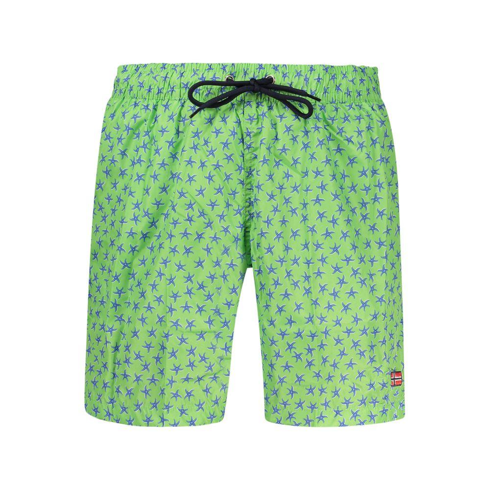 Norwegen 1963 Grüne Polyester Herren Badehose