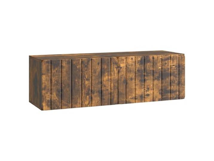 Makastle Wandmontierter TV Schrank Raucheiche 98x31x30 cm