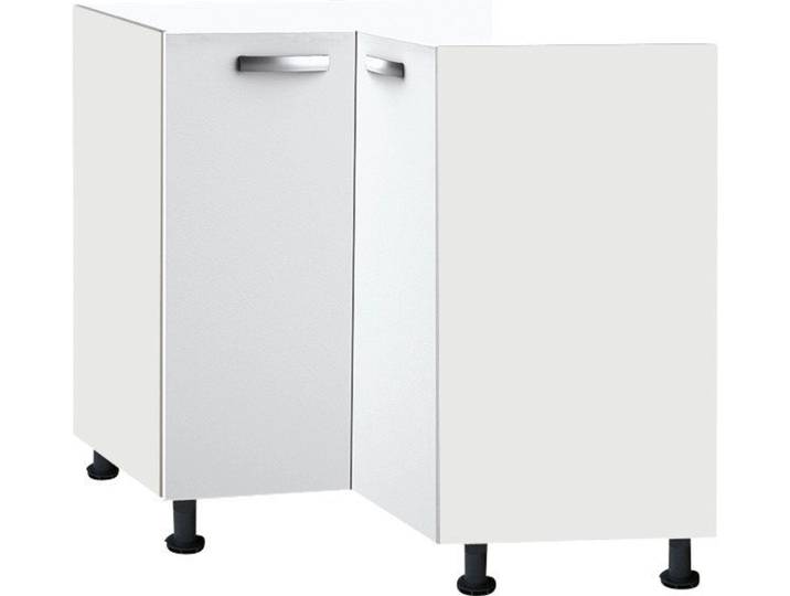 Eckunterschrank OPTIFIT Ole , weiß, B:90cm H:87cm T:58,4cm, Holzwerkstoff, Schränke, Eckunterschrank