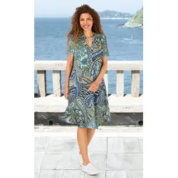 Viskose-Kleid in Druck mint in Größe 52 von DW-Shop, Mint, 52