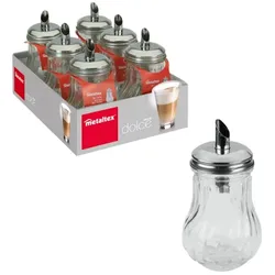 Zuckerdose Dolce 200 ml Glas Silber