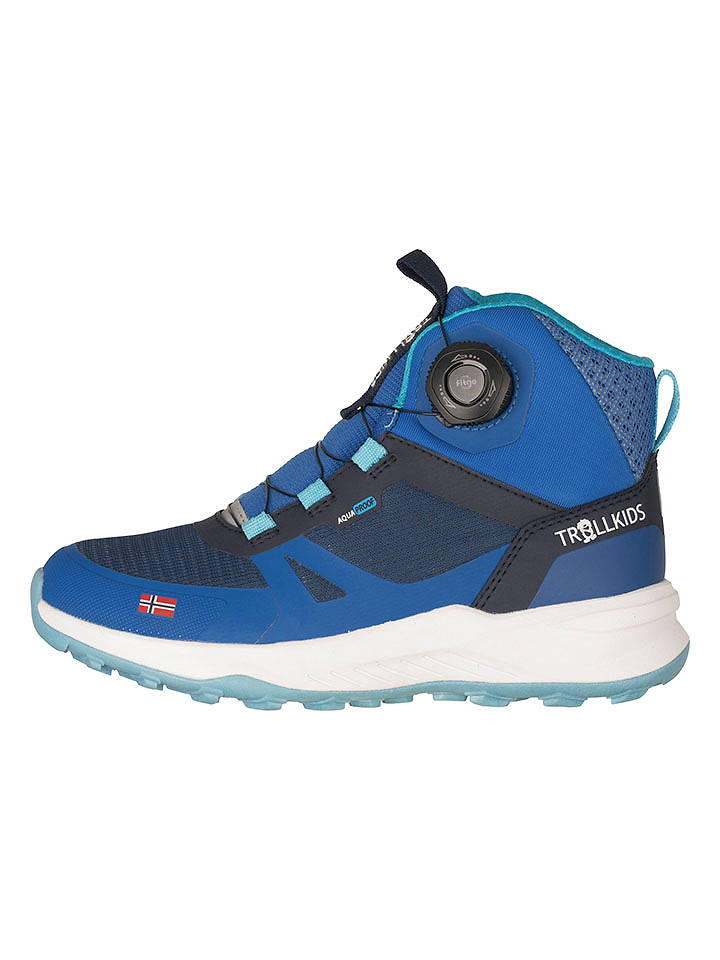 Trollkids Wanderschuhe "Trollfjord Mid XT" in Blau - 31