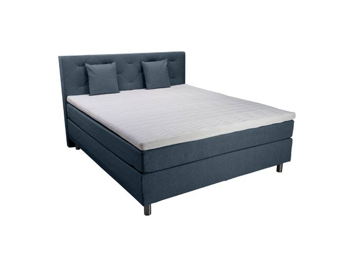 Boxspringbett Adriana-202, 180x200 cm, Byyu, inari blue-, HolzHolz/Textil