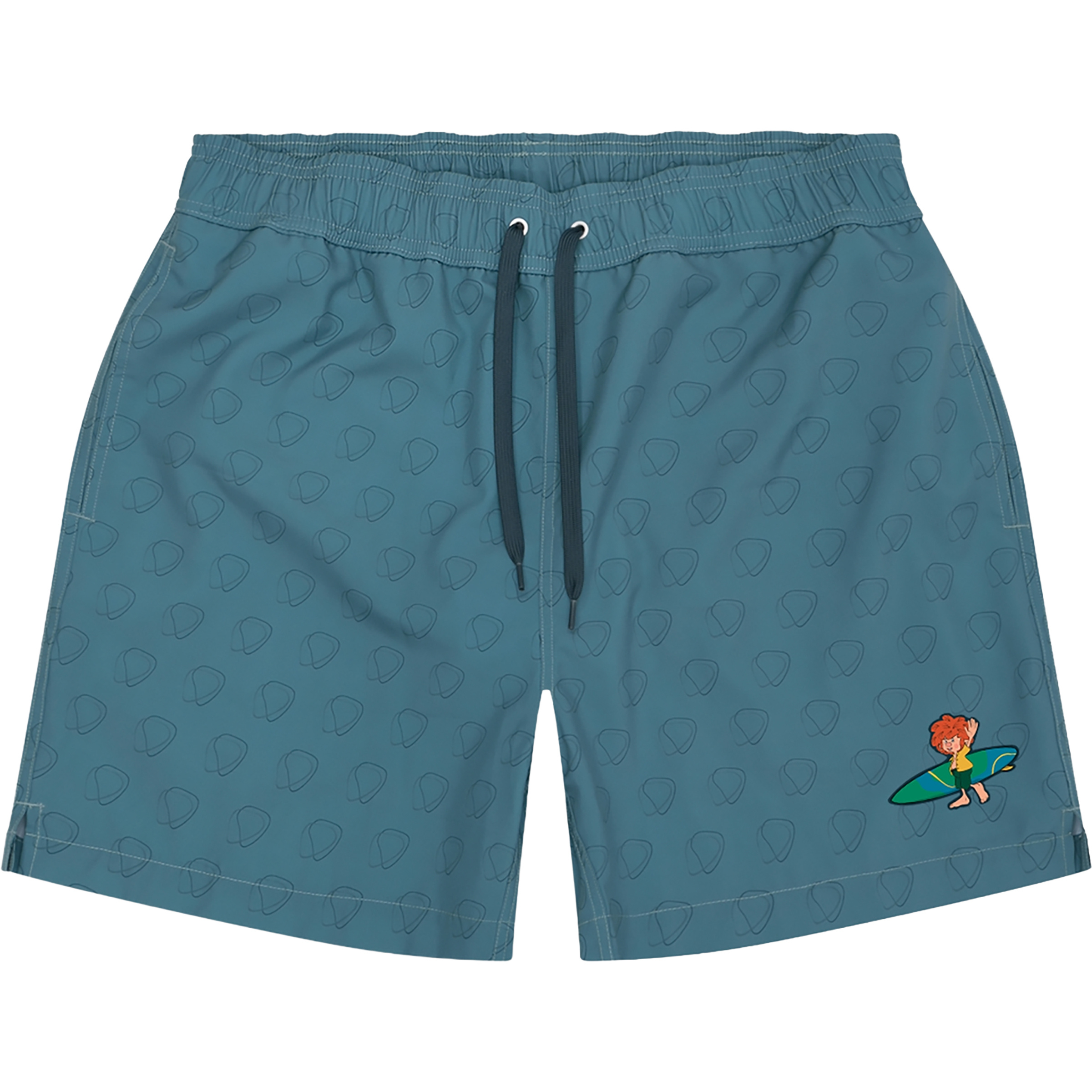 Bavarian Caps Pumuckl Surft Badehose Herren Badeshorts blau Größe M Lifestyle Schnell trocknend
