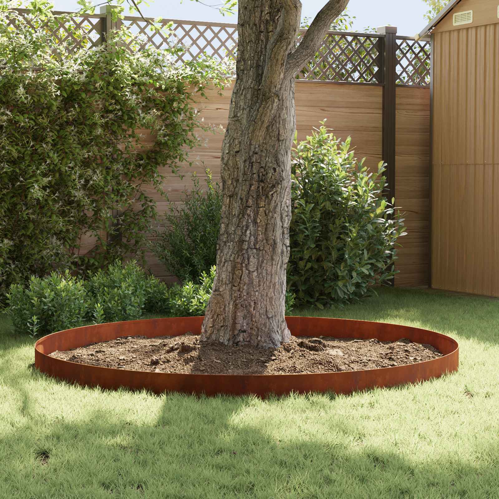 vidaXL Bordure de pelouse avec rebord plié 20 pc 100x12cm Acier