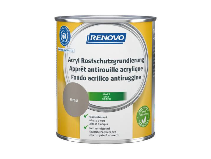 Renovo Rostschutzgrundierung Acryl Grau 0.75 l Matt