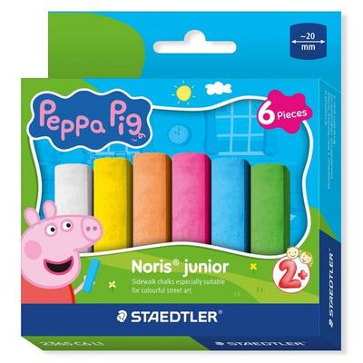 STAEDTLER Straßenmalkreide Noris junior Peppa Pig, 6er Set