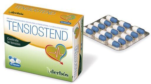 Derbós Tensiostend 60 capsules regulates blood pressure values