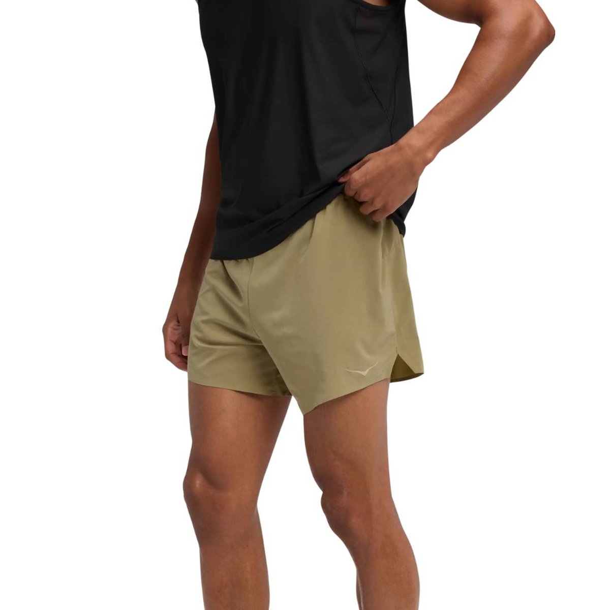 Calção Hoka Glide 5" Verde, Tamanho L Homem