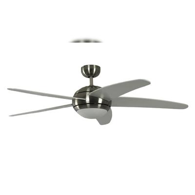 Pepeo Deckenventilator Melton Nickel / Weiß mit Licht 132
