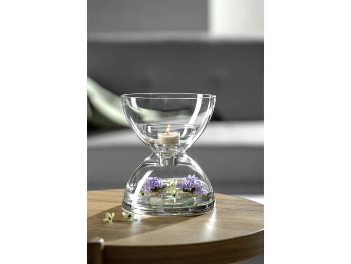 Vase Diabolo 16 x 19 x 16cm Transparent