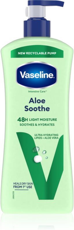 Vaseline Aloe Soothe lait hydratant corps à l'aloe vera 600 ml