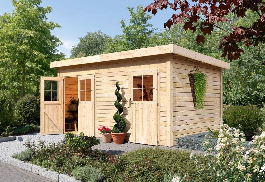 KARIBUHOLZT Otterndorf naturbelassen, 4,27x2,74x2,30m 16905103