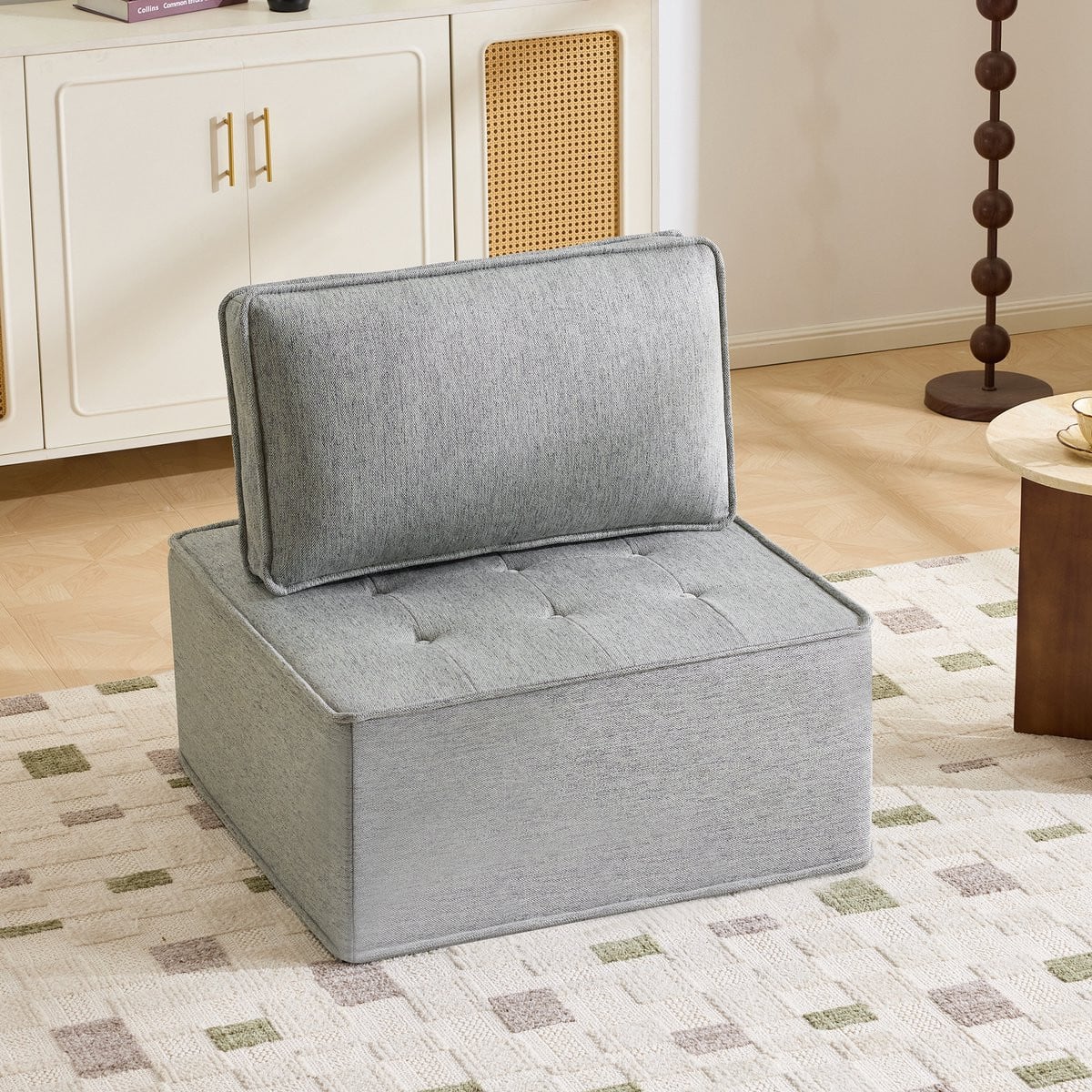 HAUSS SPOLE Modulaire Compacte Sofa - Lichtgrijs Linnen