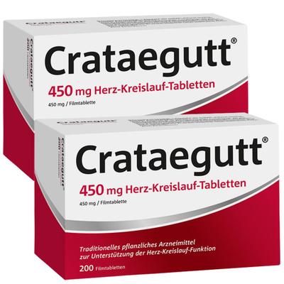 Crataegutt® 450 mg Herz-Kreislauf-Tabletten 2x200 St Filmtabletten