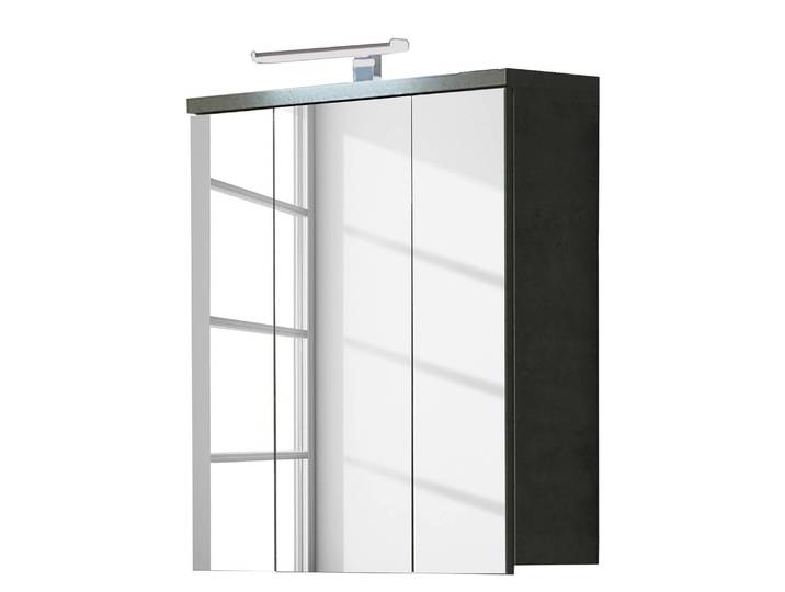Spiegelschrank I 69 x 68 x 20cm Grau/Beton Dunkel Dekor