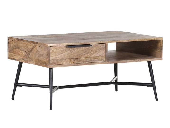 INTERhome Couchtisch SIESTA 87 x 40 cm Mango massiv