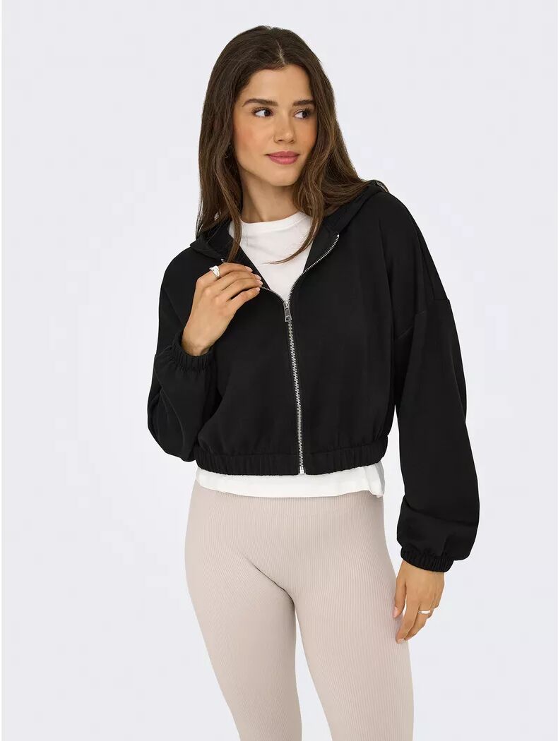 Only Lingerie - Sweatjacke mit Kapuze, für Damen, Black, Größe S