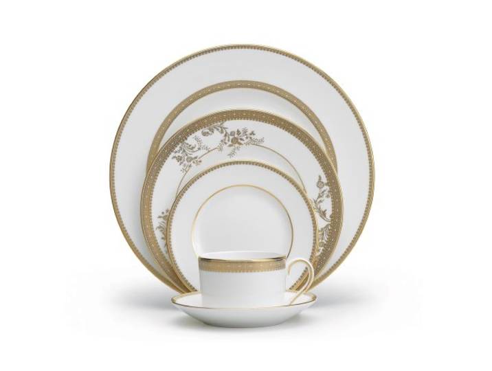 Vera Wang Wedgwood Vera Lace Gold 5-teiliges Tafelservice