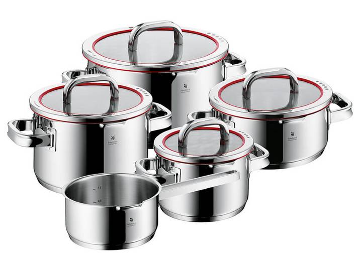 Topfset FUNCTION 4 5-tlg. Glas Metall Cromargan® hochwertiger...