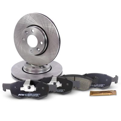 Bestprice Bremsscheiben + Bremsbeläge Vorderachse Belüftet [Hersteller-Nr. 34005885] für Dacia