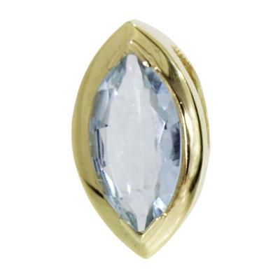 Kettenanhänger OSTSEE-SCHMUCK "Ostsee-Schmuck Anhänger Gleiter-Ramona Anhänger Gleiter-Ramona", gelb, Schmuckanhänger, Damen, 21 x 12mm, Gelbgold 333, 3,8 g, Kettenanhänger