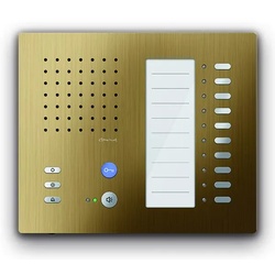 TCS CAI1100-0151 Audio Innenstation zum Freisprechen Serie Carus ADAPTO +10 Tasten, Aufputzmontage bronze CAI11000151