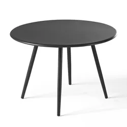 Oviala Business Runder Couchtisch aus Metall grau