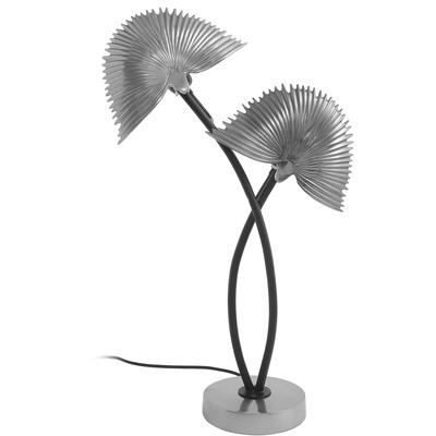 KAYOOM Tischleuchte "Sue", silber (silberfarben), 2, H: 60cm, 1 Stk., Leuchten, Dekorative Tischlampe mit zwei Lichtobjekten aus Metall, Tischleuchte
