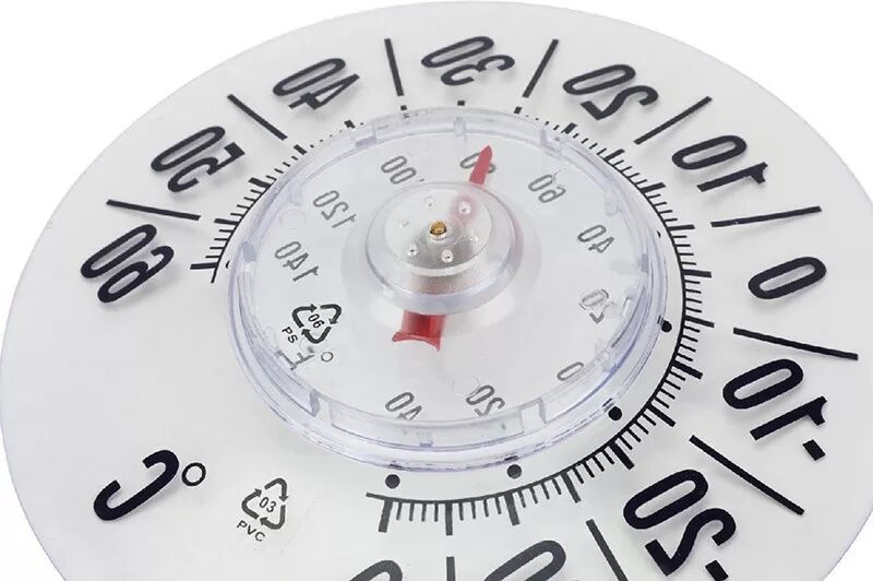 INF Saugnapf-Thermometer, Fensterthermometer für den Innen- und Außenbereich
