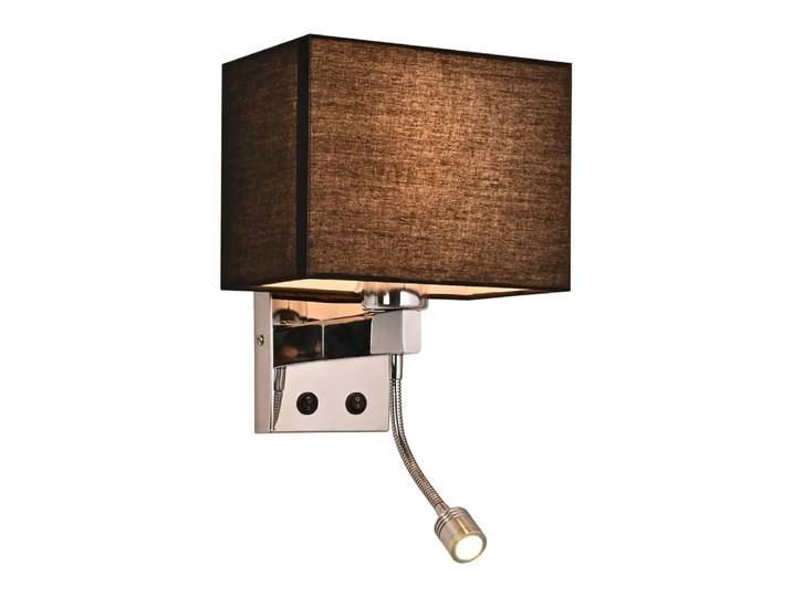 Applique murale fer noir 35x17x20cm led