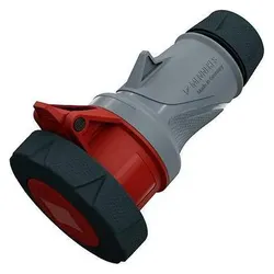 Mennekes, Netzstecker + Netzkupplung, 146 IP67, IP69 Grey, Red 5P Industrial Power, Rated At 32A, 400 V, grau / Rot, 5P,, IP67