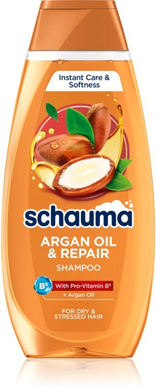 Schwarzkopf Schauma Argan Oil & Repair shampoing rénovateur pour cheveux secs et abîmés 400 ml