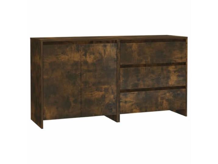 Kaorsrow 2-TLG. Sideboard Set Räuchereiche Holzwerkstoff 70x41x75 cm Vielseitige Kommode mit Türen und Schubladen für Wohnzimmer, Flur oder Schlafzimmer. Pflegeleicht und stabil.