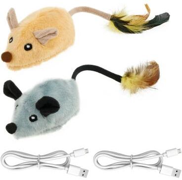 Uplift Picks Rechargeable Interactive Cat Mouse Toy With LED Glow And Remote Control 05